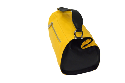 Желтая женская сумка из натуральной кожи Италия