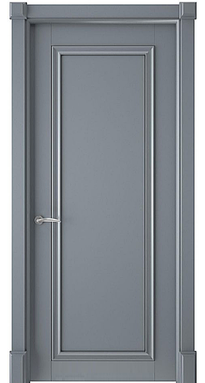 Дверь Прага 1 эмаль серая 7040