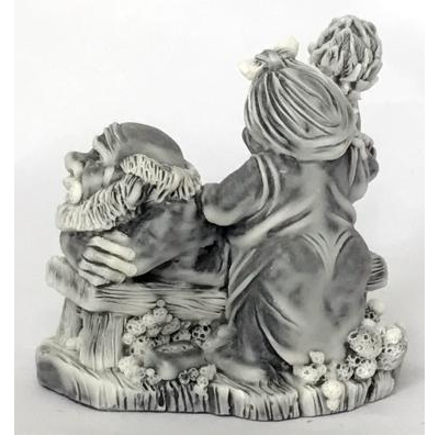 Дед с бабкой В БАНЕ, литьевой мрамор. ОПТ