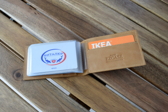 Кошелек кредитница EZCASE Mini песочного цвета, купить в Минске с доставкой по всей Беларуси