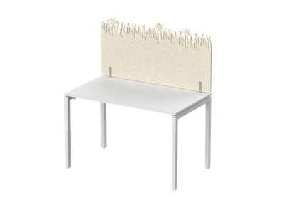 Экран фронтальный / боковой, с декором "Зеленая поляна", без фурнитуры