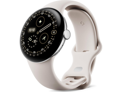 Google Pixel Watch 4 41mm Wi-Fi Polished Silver with Porcelain Active Band