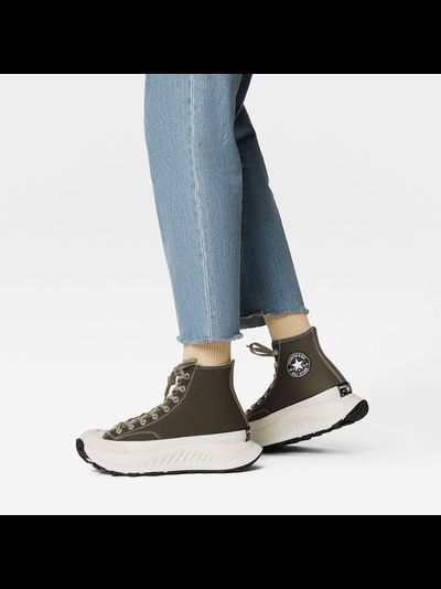 Кеды Converse Chuck Taylor 70 AT-CX зеленые высокие на платформе
