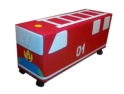 Мягкий модуль Машина на колесах "Пожарная"