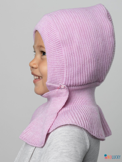 Шапка-шлем 24201-01 х/б подклад, лавандовый 40-42