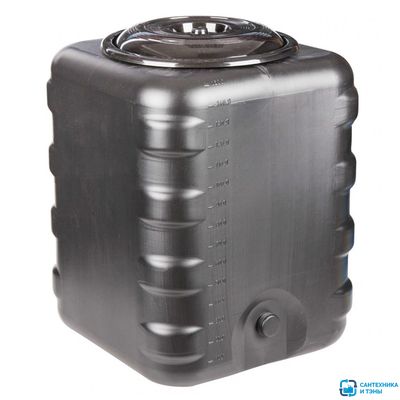 Душ для дачи на основе Бака Альтернатива для душевой 150л, квадратный с лейкой  и переливом в