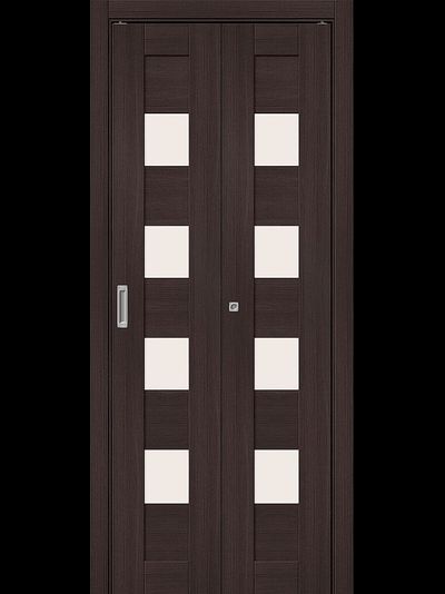 Дверь Складная - Б23 (Wenge Melinga - Венге)