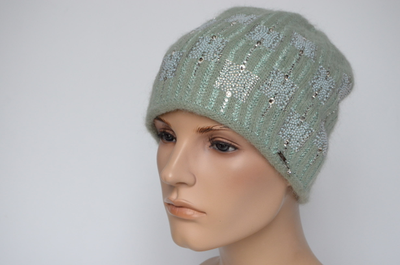 Шапка Вицио Италия мятного цвета