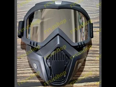 Маска-очки мотоциклетная велосипедная снегоходная лыжная модульная