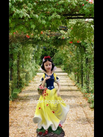 Белоснежка с цветами 71*36см  3,7кг  0,11м3  полистоун Россия 4758/012644* Не боится влаги и перепадов температур