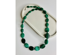 Бусы малахит крупные, разные размеры