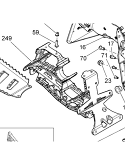 Опора передней подвески оригинал BRP 518327475/518324860/518325925 для BRP LYNX/Ski-Doo