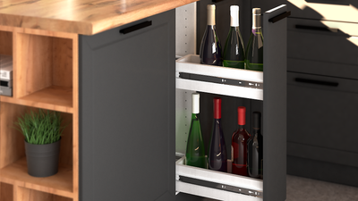 Композиция Модульной кухни МОНС (Графит)