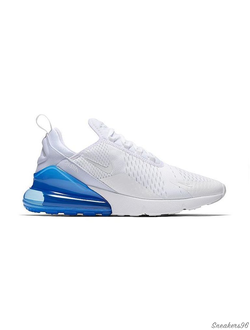 Nike Air Max 270 Белые/синие  Женские (36-40)