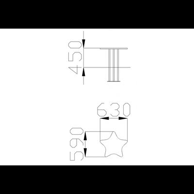 1298.1 Стол для песочницы «Звезда»