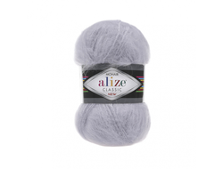 Пряжа Alize Mohair Сlassic Alize (Мохер Классик Ализе): Состав: 25% Mохер - 24% Шерсть - 51% Aкрил Вес: 100 г Длина: 200 м цвет Жемчуг 52