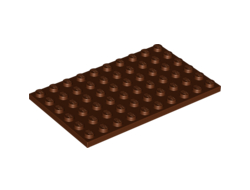 Plate 6 x 10, Reddish Brown (3033 / 4225550 / 6058247 / 6338230)