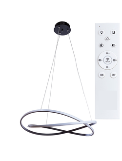 A 2522SP-2BK Светодиодная подвесная люстра с пду SWING чёрная 162W 3000-6000K