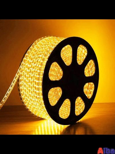 Дюралайт круглый 13мм, 2 жильный, желтый метражом