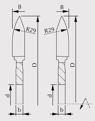 Фреза FABA FL-01-A для удаления смоленых кармашков