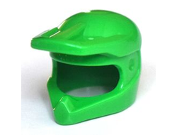 Minifigure, Headgear Helmet Dirt Bike, Bright Green (35458 / 6334181)