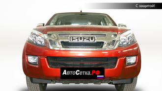 Premium защита радиатора ISUZU D-MAX II (2012-2019) из 2-х частей