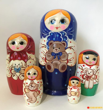 Matreshka Dlya Detej Mishka 5 Kukolnaya 180 80