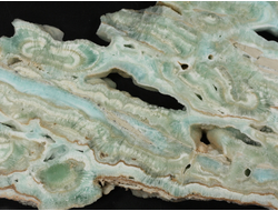 Арагонит голубой, полировка с двух сторон, Африка (155*93*11 мм, 334 г) №37764