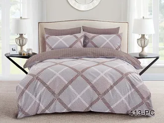 Постельное белье Cleo семейное поплин 145х215х2 220х240х1 50х70х2 70х70х2 41/413-PC