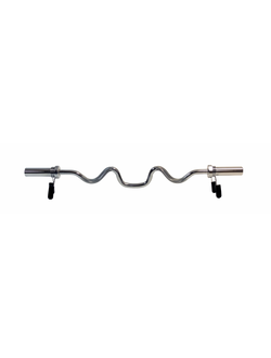 Гриф олимпийский сильноизогнутый хромированный 47" REBEL с замками