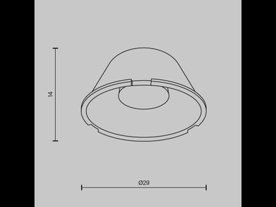 Линза ?29mm 50°, LensD29-50