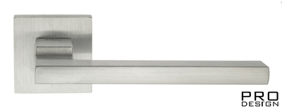 Дверная ручка на квадратном основании Fratelli Cattini "SLIM" 8-CS матовый хром