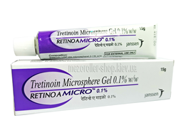 RETIN-A TRETINOIN RETINOL MICROSPHERE GEL (ТРЕТИНОИН МИКРОСФЕР) 0.1%, 15G