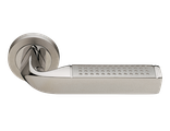 Дверные ручки Morelli Luxury "MATRIX" NIS/NIK Цвет - Матовый никель/никель