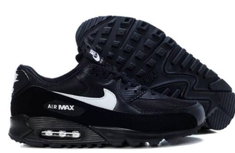 Nike Air Max 90 черные/замшевая вставка (42) Арт. 023F