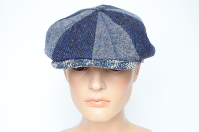 Итальянская синяя кепка восьмиклинка