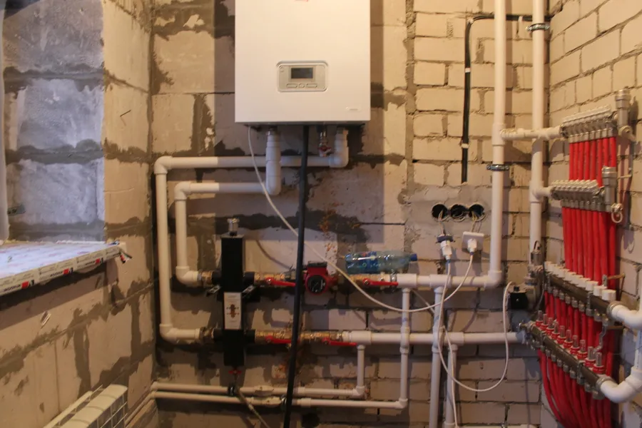 Монтаж с отопления с использованием гидроразделителя