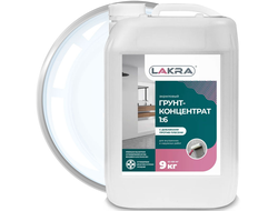 Грунтовка концентрат 1:6 универсальный глубокого проникновения ЛАКРА 9 кг