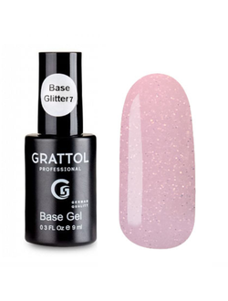 База Grattol для гель-лака Glitter 7 ( 9 мл ) GTGB7