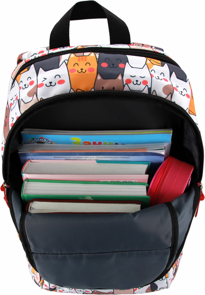 Школьный рюкзак Optimum City 2 RL, котики