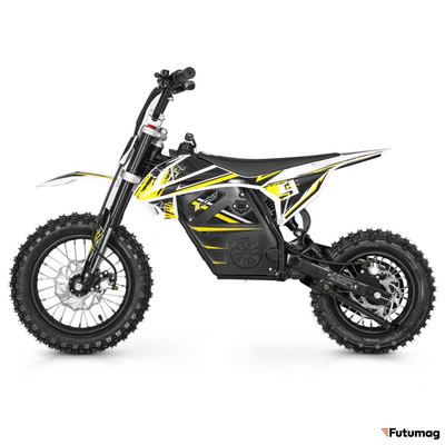 Электромотоцикл GreenCamel Питбайк DB450, 48V 1200W R12/R10 желтый