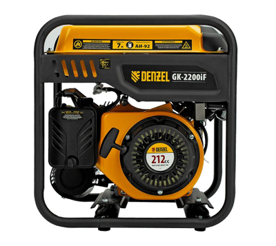 Генератор инверторный Denzel GK-2200iF, 2,2 кВт, 230 В, ручной старт 94707