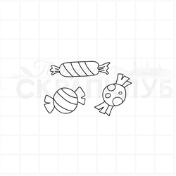 Штамп для творчества  Цыплята и пасхальное яйцо