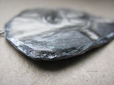 Сказочное колье "Око Единорога" - крупное фэнтези-украшение с элементами викторианского стиля