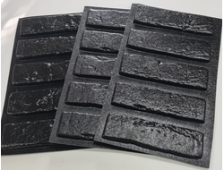 Molds for making tiles from concrete or gypsum