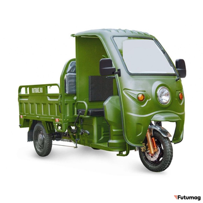 Грузовой электротрицикл Rutrike Глобус 1500 60V1000W зеленый
