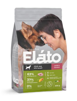Elato (Элато) корм для взрослых собак мелких пород с ягненком и олениной 500 г