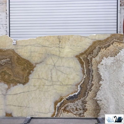 Керамогранит FMAX Hazelnut glossy 90x180 см бежевый, ваниль