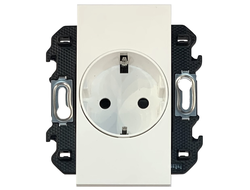 Розетка с заземлением Bticino Living Now 16А 220В, белая