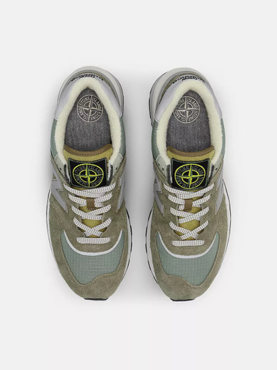 New Balance 574 Legacy x Stone Island Green